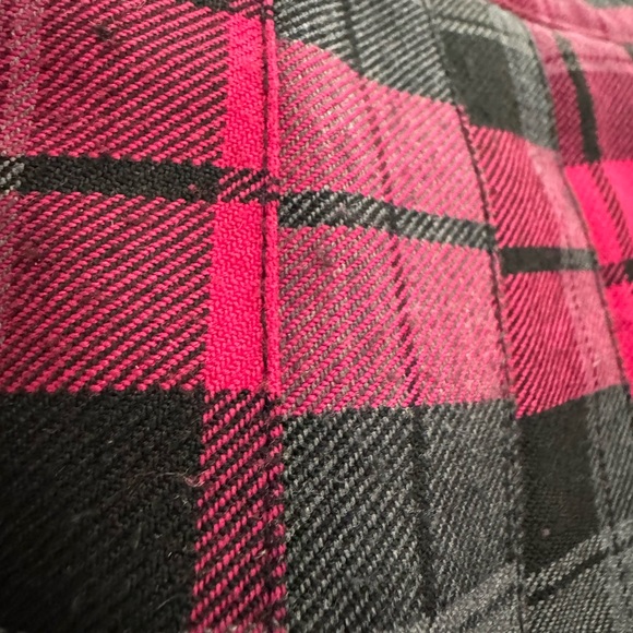 Vintage Pink and Gray Plaid Pleated Women's Skirt - Size S/M - Picture 11 of 11